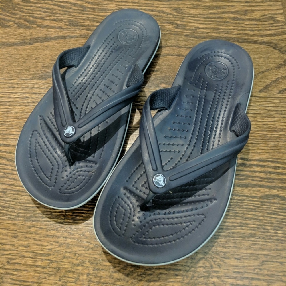 Navy Women's Croc Sandals